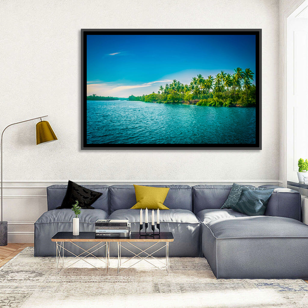 Tropical River in India Wall Art