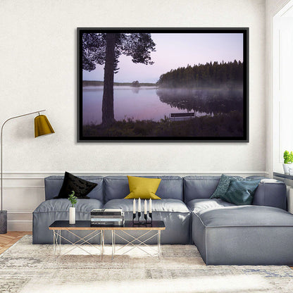 Misty Lake Wall Art
