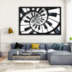 Recursive Spiral Piano Keys Wall Art