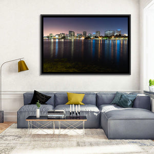 Oakland Skyline from Lake Merritt Wall Art