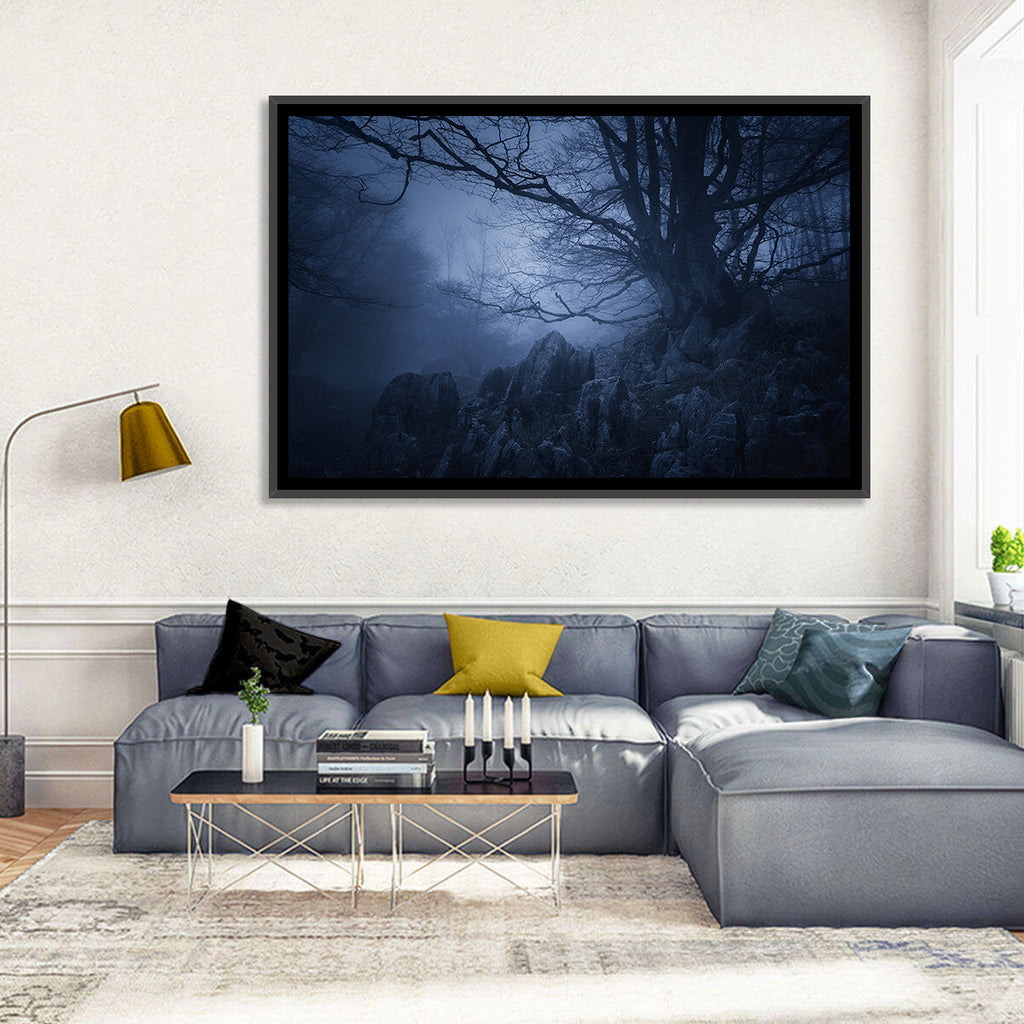 Gnarled Tree at Twilight Wall Art