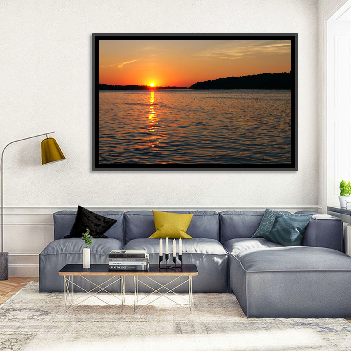 Mississippi River Sunset Wall Art