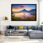 Mount Fuji at Lake Motosu, Autumn Sunrise Wall Art