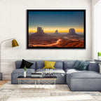 Monument Valley Golden Horizon Wall Art