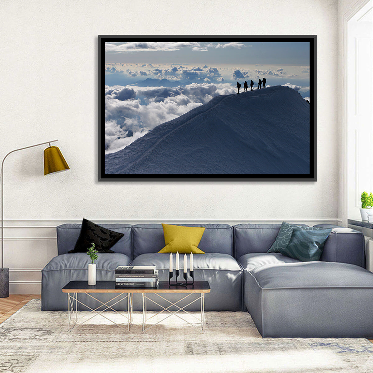 Above the Clouds Wall Art in a room, landscape