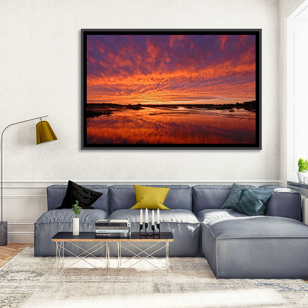 Louisiana Wetland Sunset Wall Art