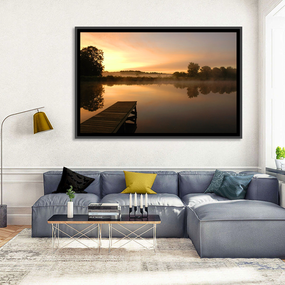 Golden Morning Pier Wall Art
