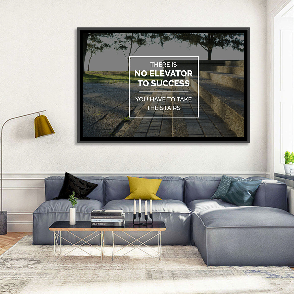 There Is No Elevator to Success Wall Art