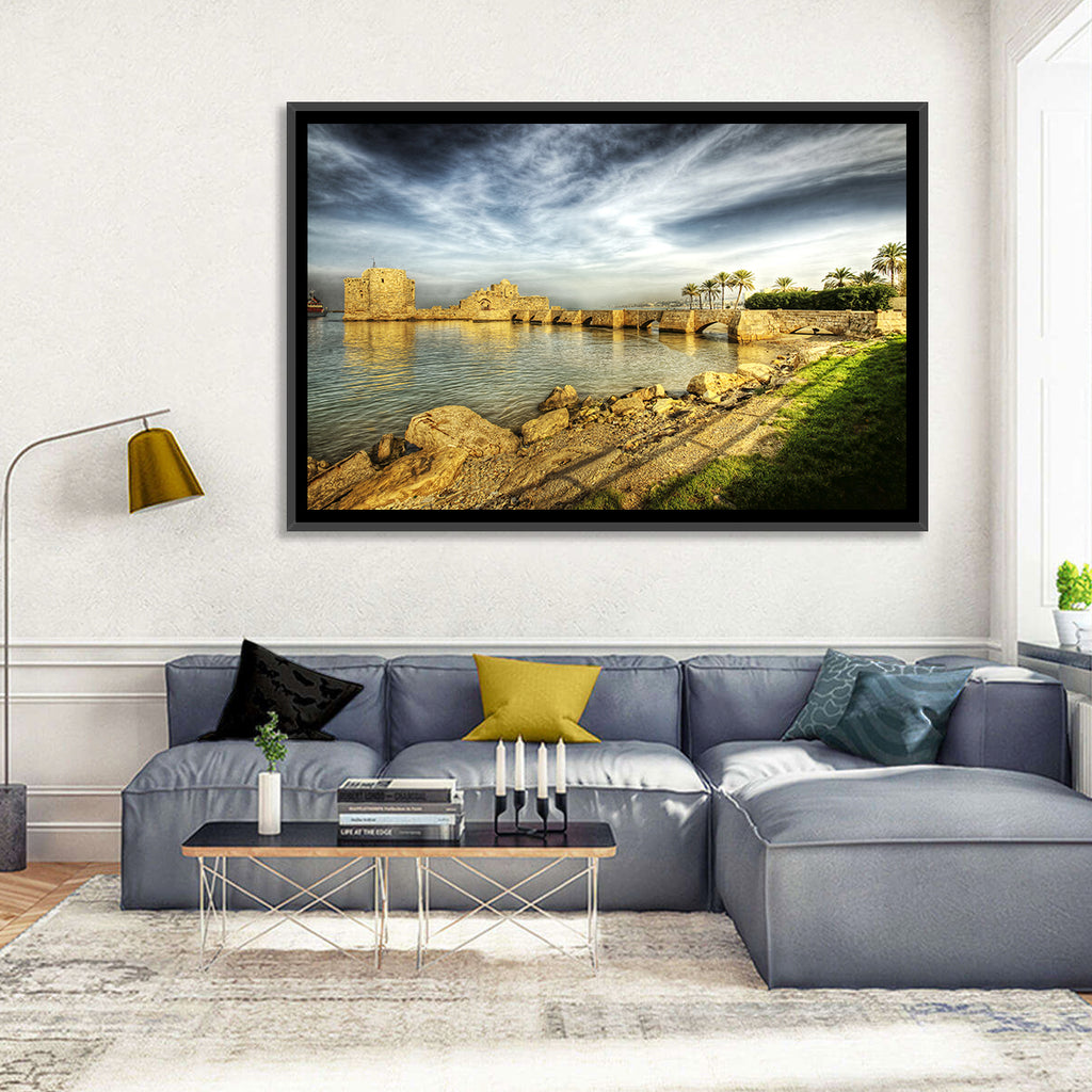 Sidon Sea Castle Wall Art