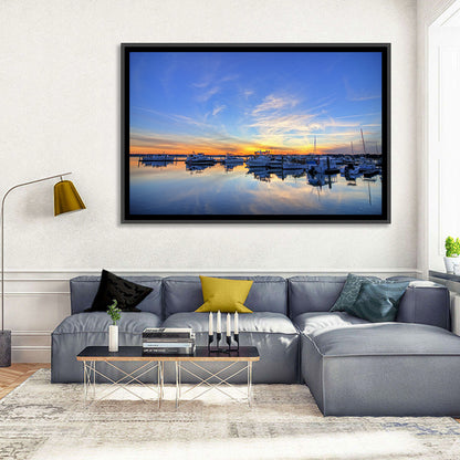 Marina Port Boats Wall Art