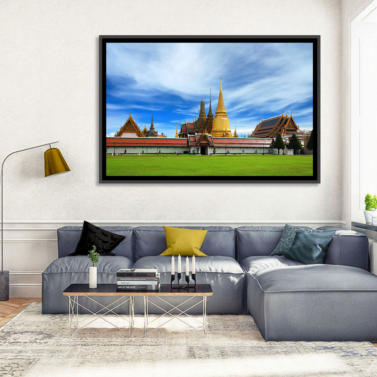 Golden Stupa at Wat Phra Kaew Wall Art