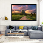 Devils Tower at Sunset Wall Art