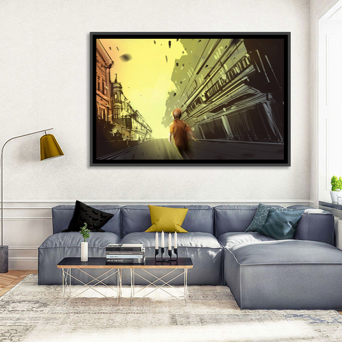 Child Walking Toward Light Wall Art