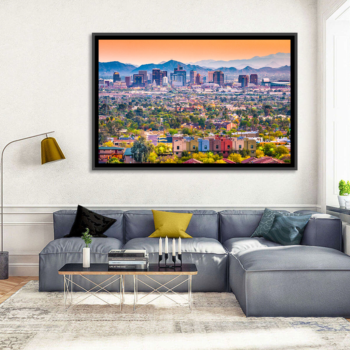 Phoenix Golden Hour Cityscape Wall Art