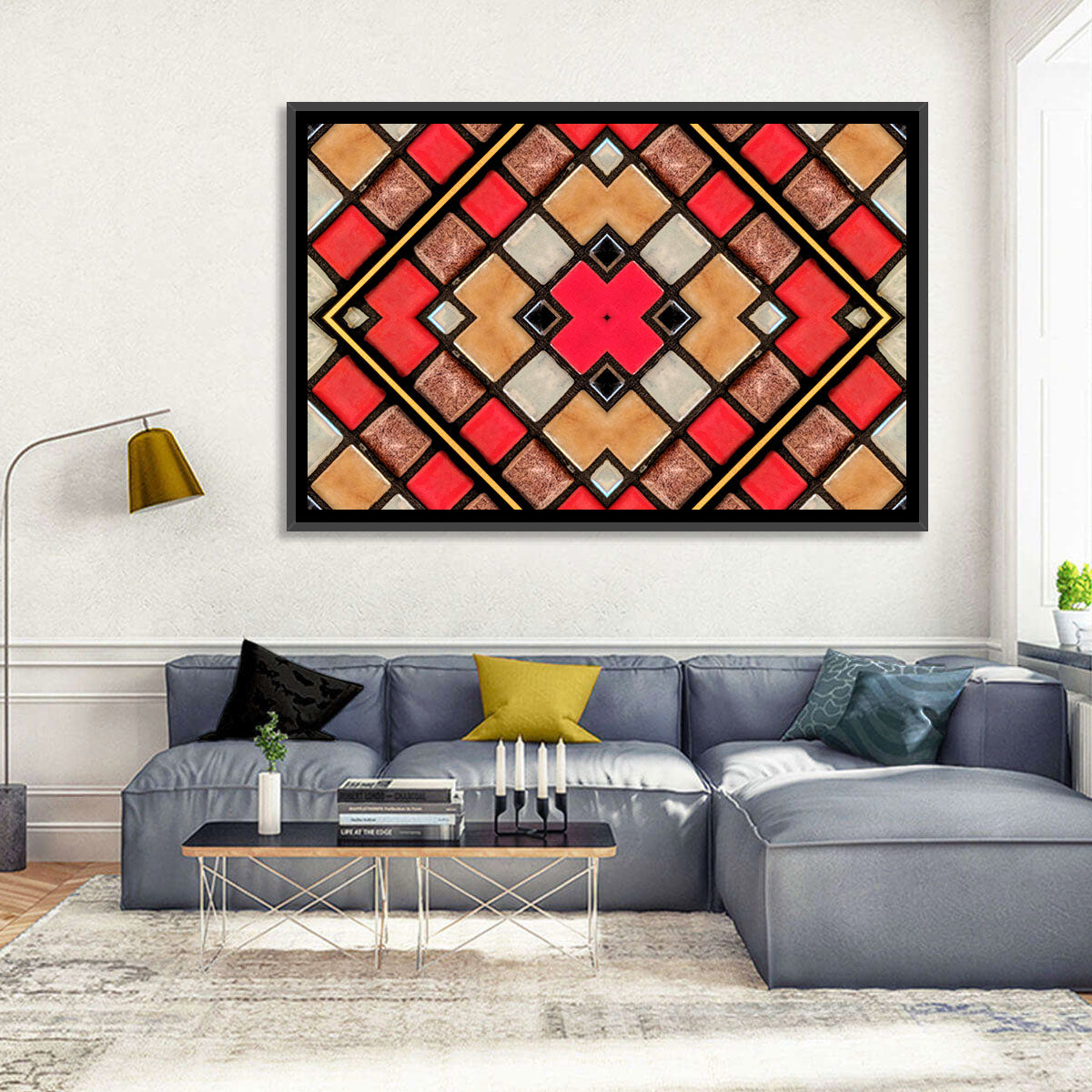 Connected Blocks Wall Art