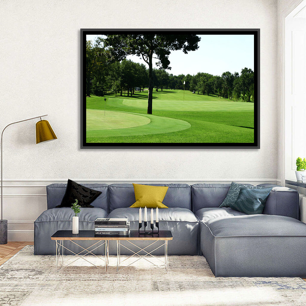 Oklahoma Golf Course Greens Wall Art