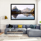 Mitre Peak Reflection at Milford Sound Wall Art