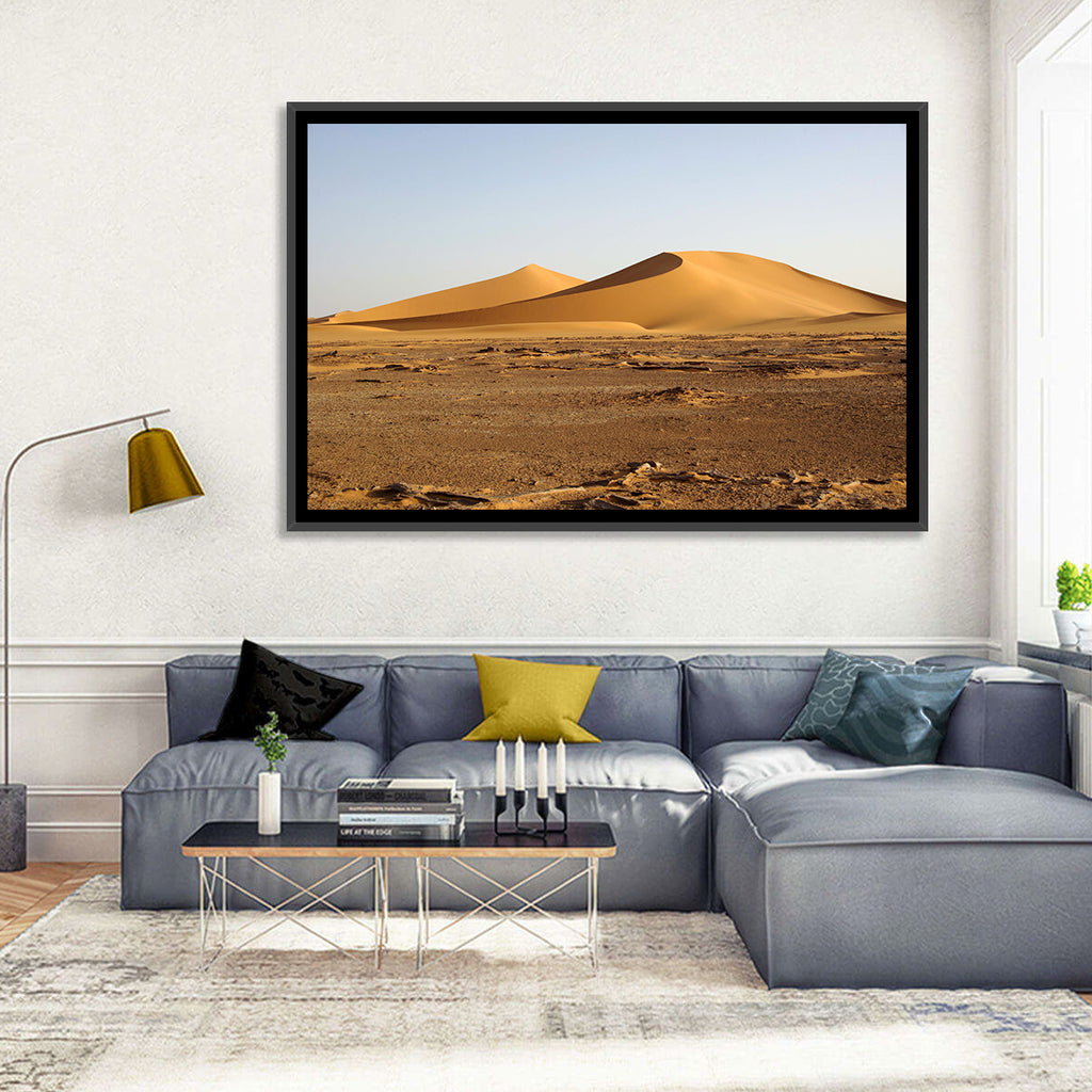 Golden Hour Desert Dunes Wall Art