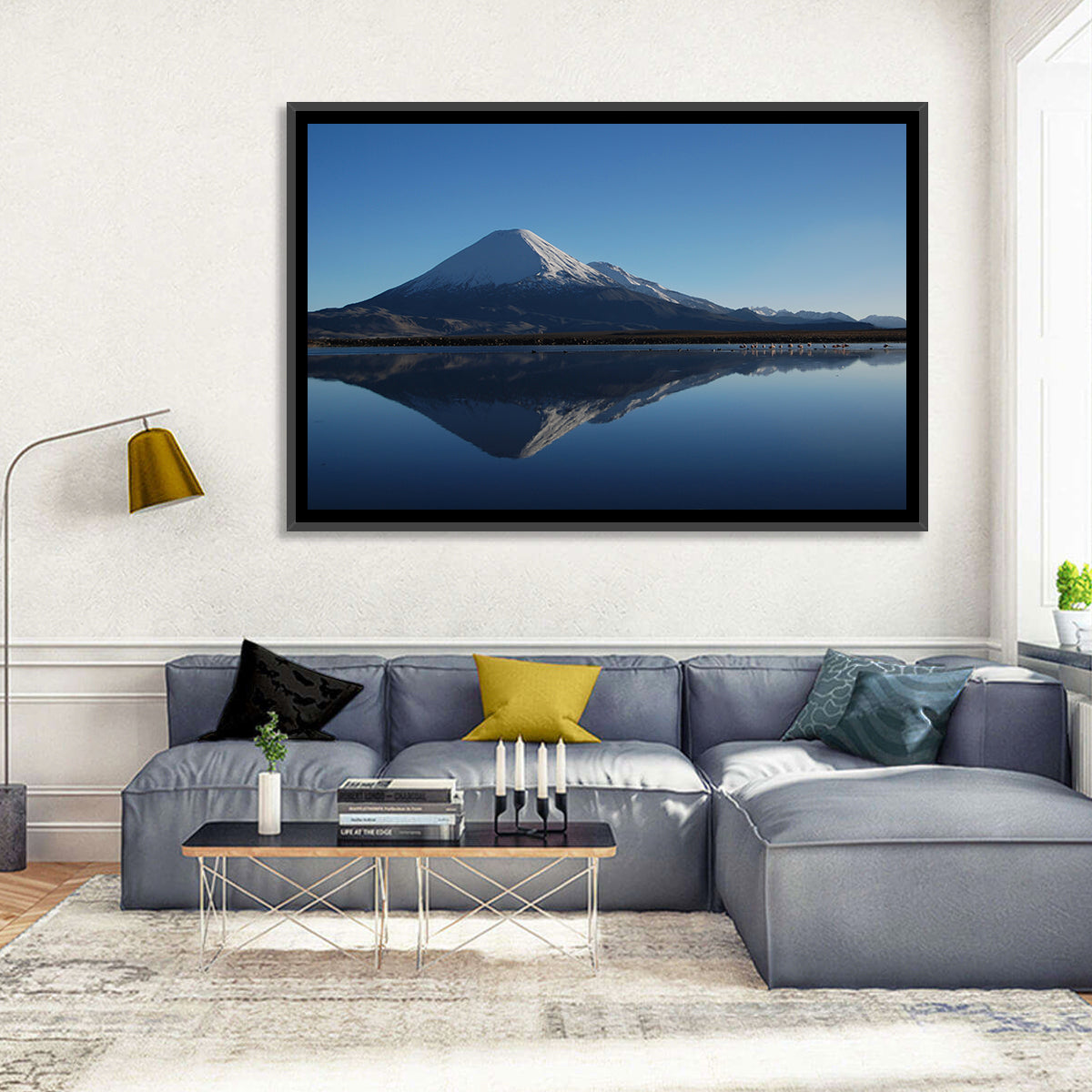 Chungara Lake Reflection Wall Art
