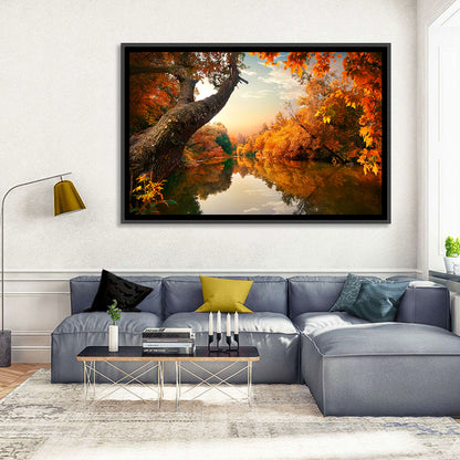 Calm Autumn River Wall Art