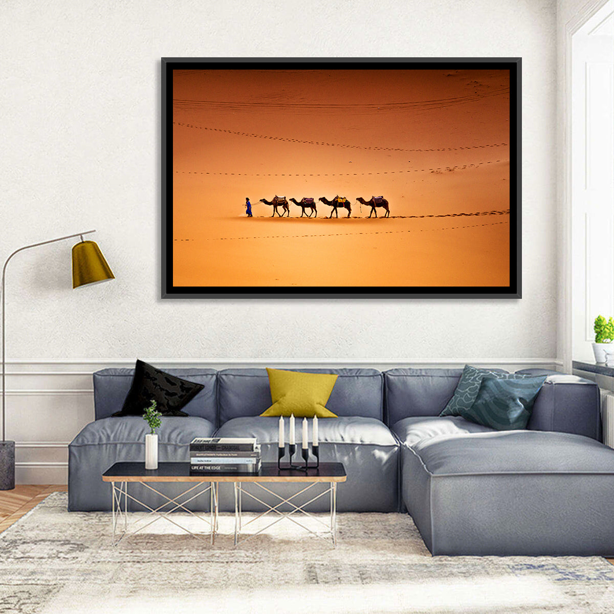 Sahara Camel Caravan Wall Art
