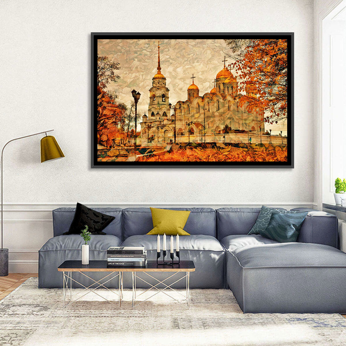 Dormition Cathedral Vladimir Wall Art in a room, landscape