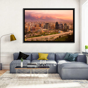 Santiago Skyline Wall Art