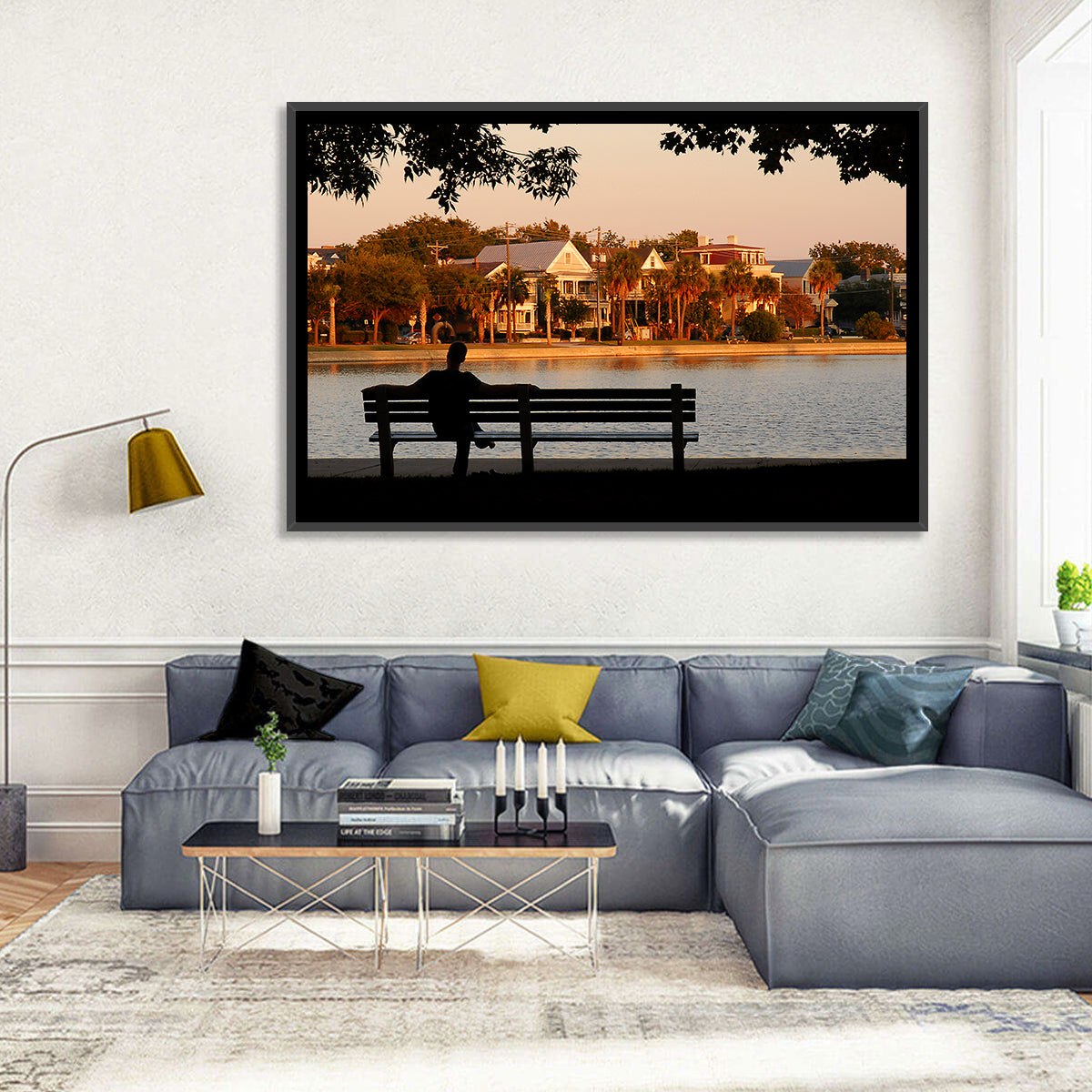 Colonial Lake, Charleston Wall Art in a room, landscape