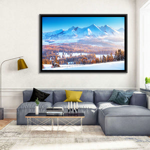 Snowy Mountain Peaks Wall Art