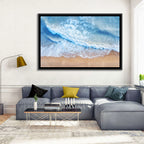 Aerial Turquoise Beach Waves Wall Art