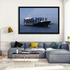 Container Ship in Motion Wall Art