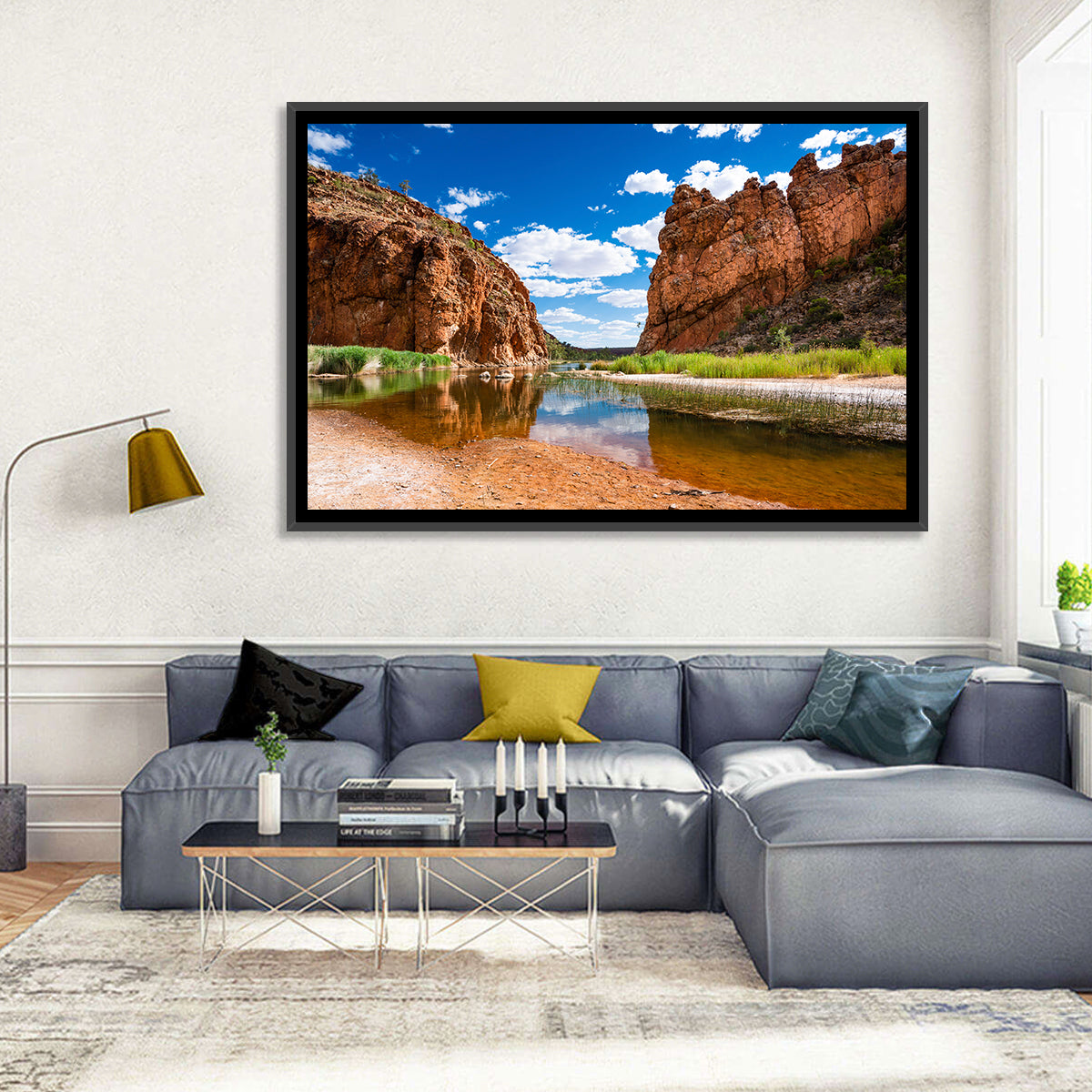 Glen Helen Gorge Wall Art in a room, landscape