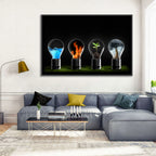 Elemental Light Bulbs Wall Art