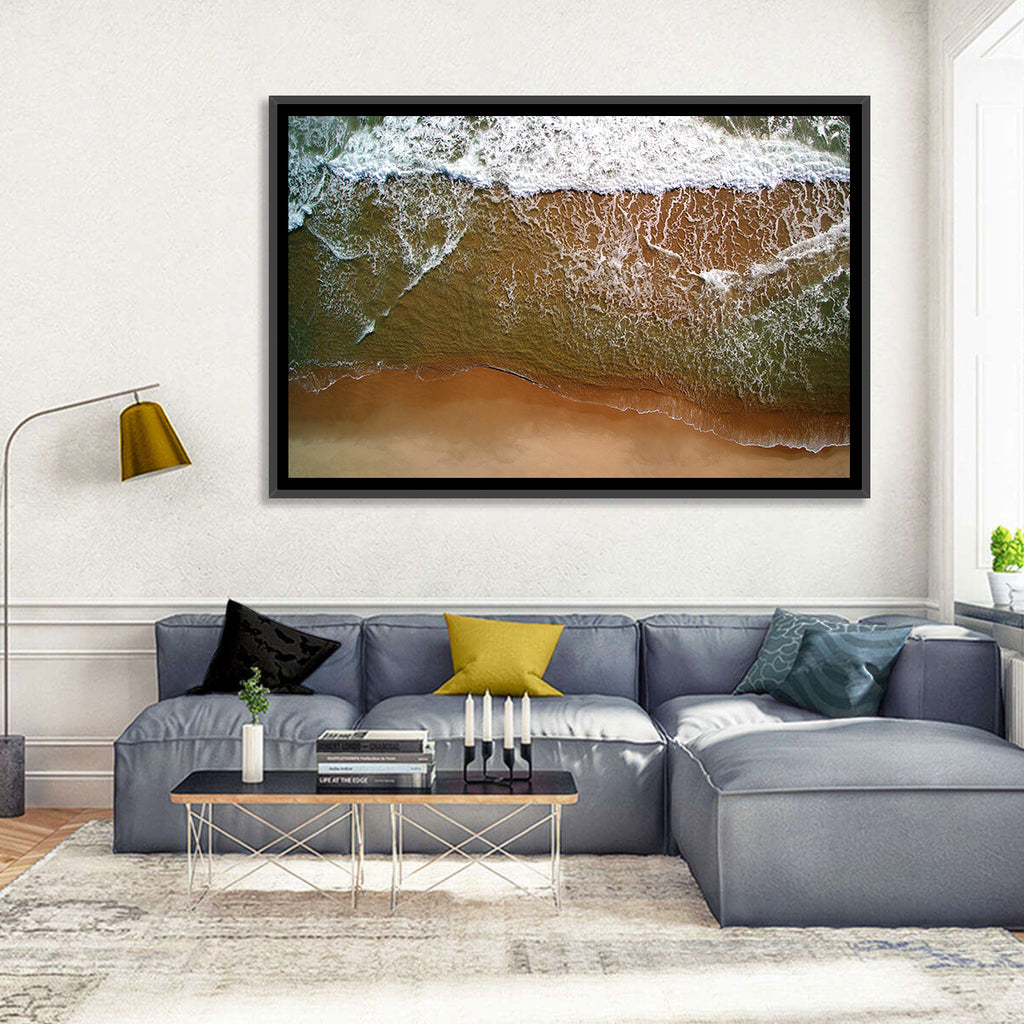 Misquamicut Beach Aerial View Wall Art