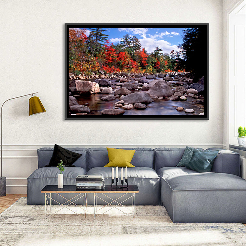 New Hampshire Autumn Stream Wall Art
