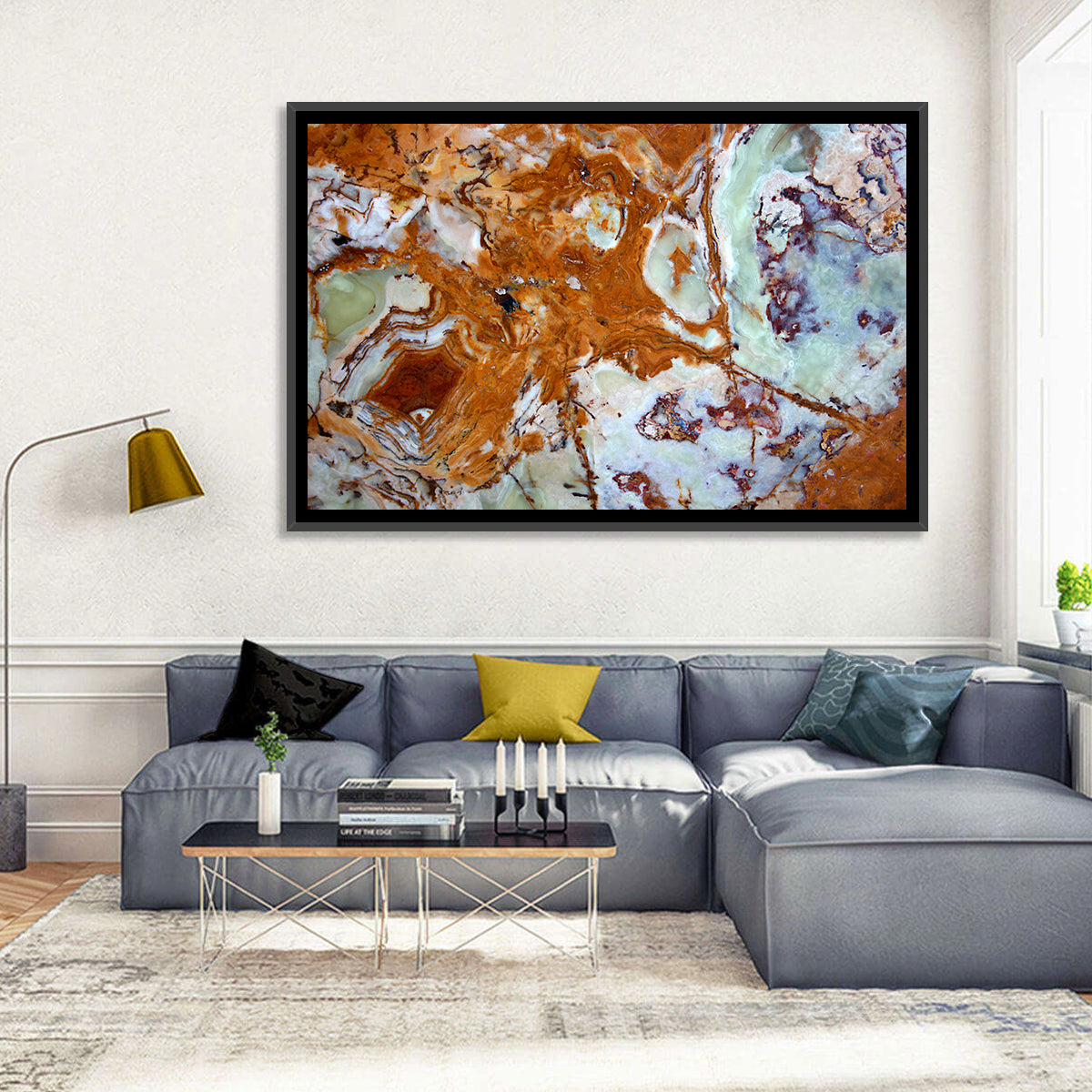 Onyx Texture Abstract Wall Art