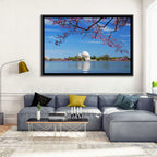 Thomas Jefferson Memorial with Cherry Blossoms Wall Art