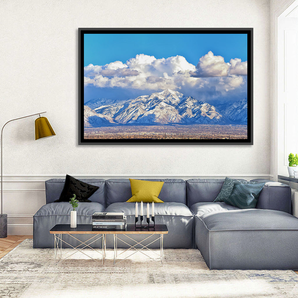 Wasatch Snow Capped Peaks Wall Art