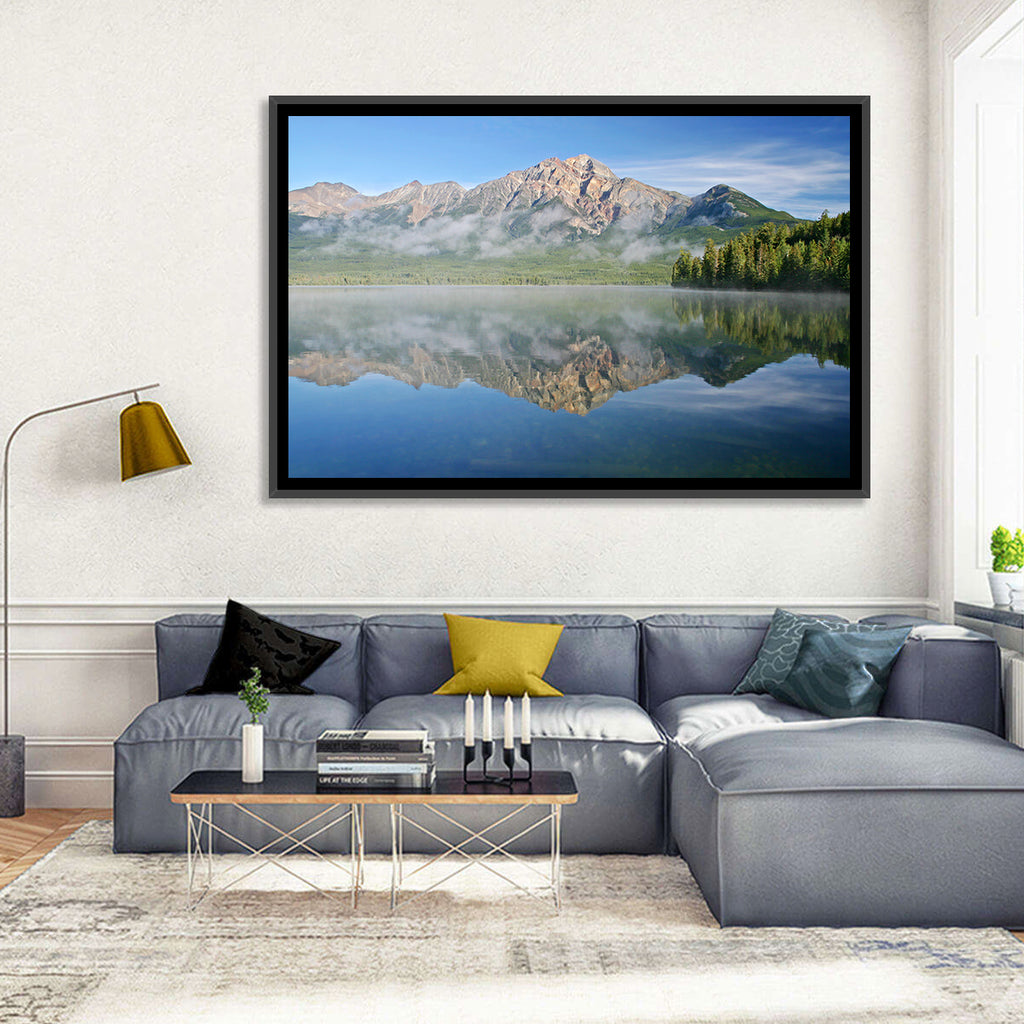 Pyramid Mountain Reflection Wall Art