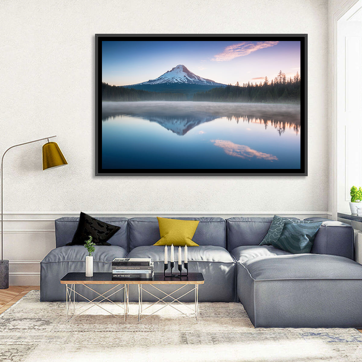 Mount Hood Reflection at Trillium Lake Wall Art