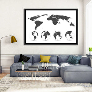 World Map & Globes Wall Art