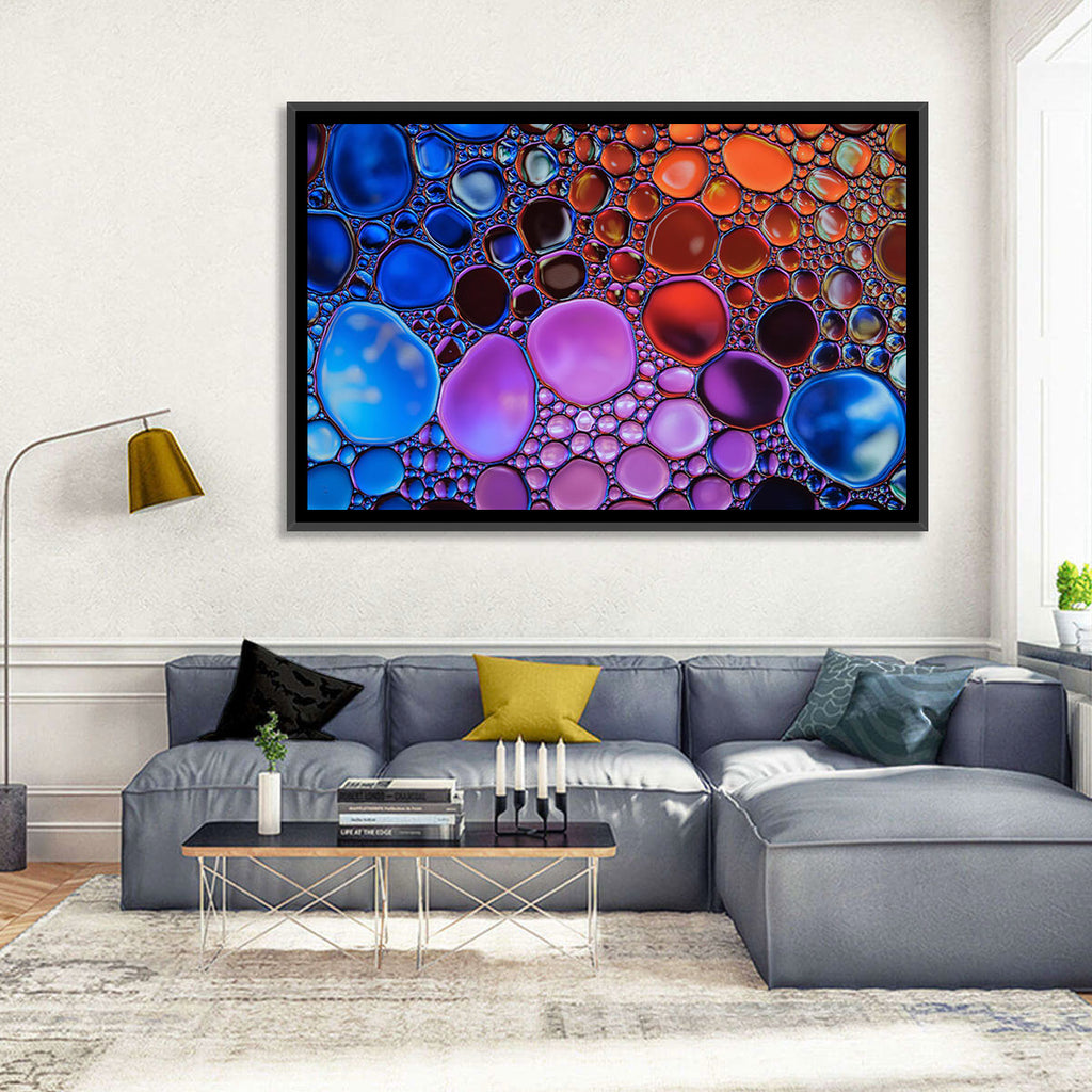 Flowing Bubbles Abstract Wall Art