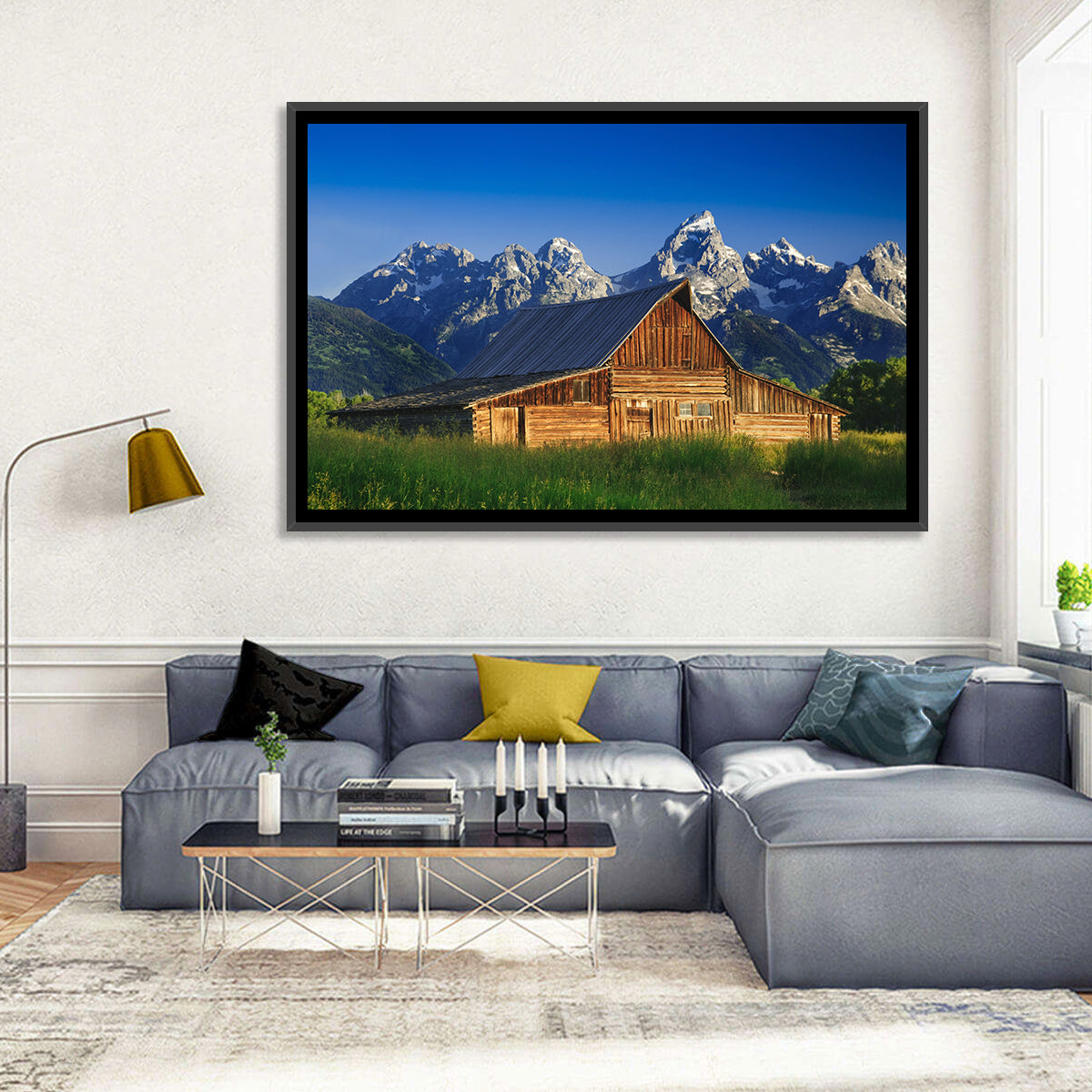 T.a. Moulton Barn, Grand Teton Wall Art in a room, landscape