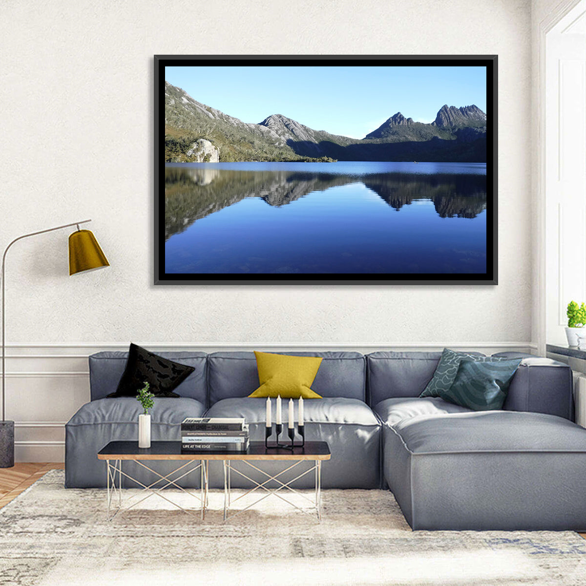 Dove Lake, Cradle Mountain Wall Art in a room, landscape