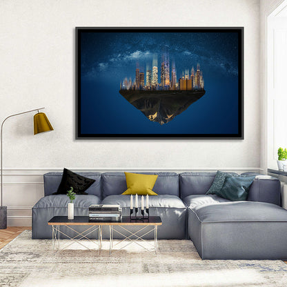 Floating City Island Wall Art