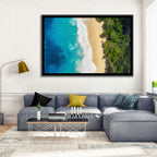 Aerial Turquoise Beach View Wall Art