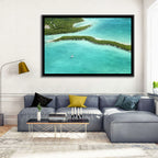Turquoise Bahamas Islands Wall Art