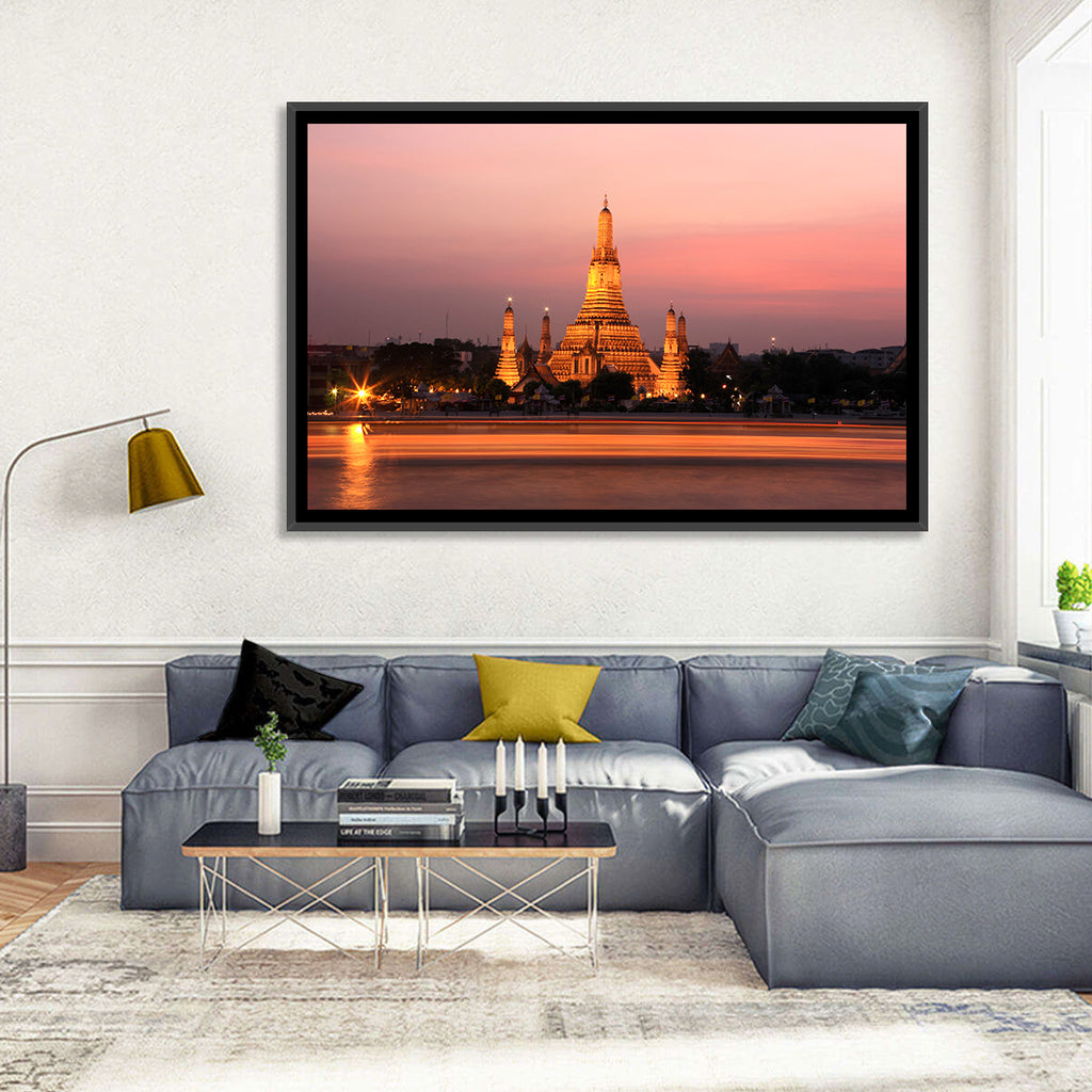 Wat Arun at Dusk Wall Art
