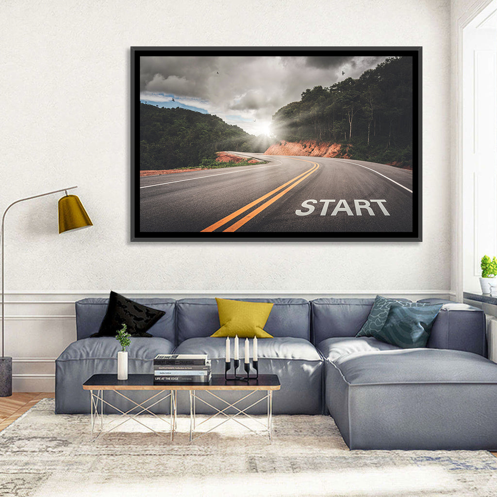 Start of a Journey, Sunrise Road Wall Art