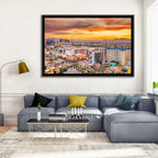 Las Vegas Strip Sunset Cityscape Wall Art